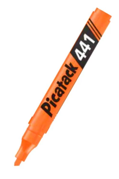 Picatack Fosforlu Kalem Turuncu 441- (10 lu paket) ürün görseli 1