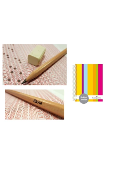 F.c Sert Kapak 3+1+1 A4 Defter 200 Yprk. Faber-castell Natural Ösym Kurşun Kalemi 20"li 2,5b ürün görseli 1