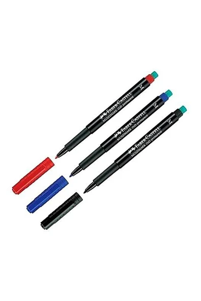 Multimark Permanent Asetat Kalemi 1.0(m) 3 Renk ürün görseli 1