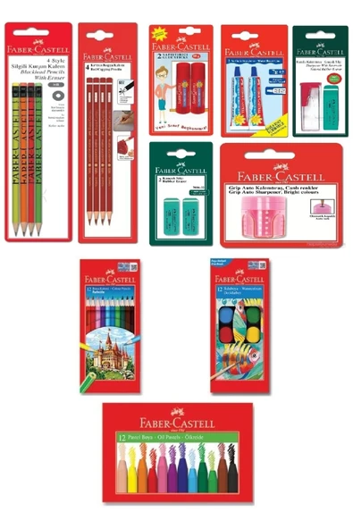 Faber-Castell Candy Silgili Back to School Set ürün görseli 1