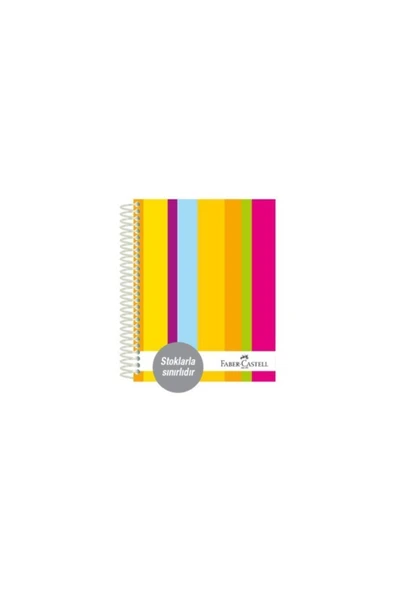 Faber-castell Sert Kapak Sep.3+1+1 Renkli Çizgiler Defter 200 Yaprak ürün görseli 1