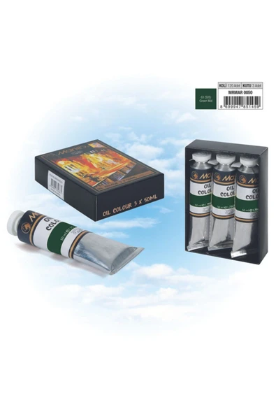 Mrmar0050 Green Mid E1384-63 (505) 50ml Yağlı Boya 3'lü ürün görseli 1