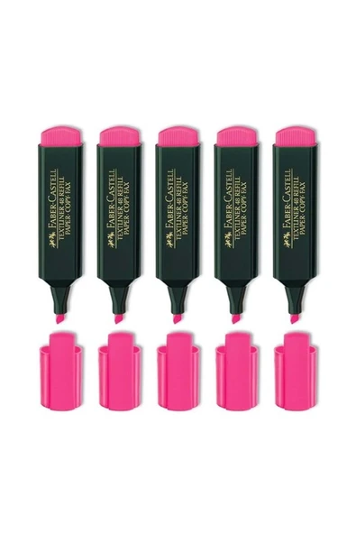 Faber-castell Fosforlu Kalem 1548 Pembe 5 Adet ürün görseli 1