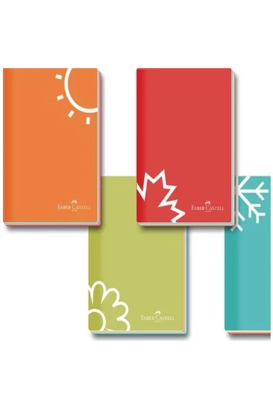Faber-castell Not Defteri Karton Kapak A5 Dik Seasonss 4lü Set 5075000083000 ürün görseli 1