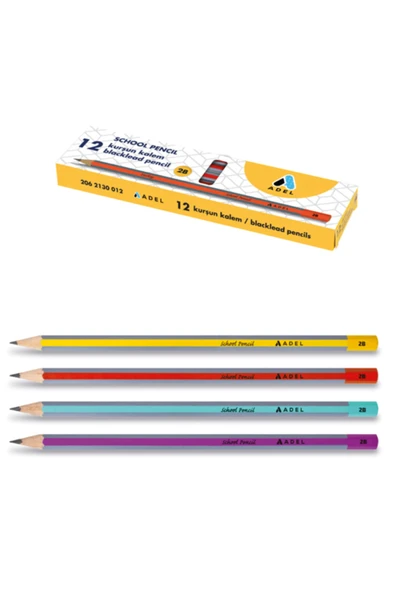 Kurşun Kalem School Pencil 2b 12 Li 206 2130 012 (1 Paket 12 Adet) ürün görseli 1