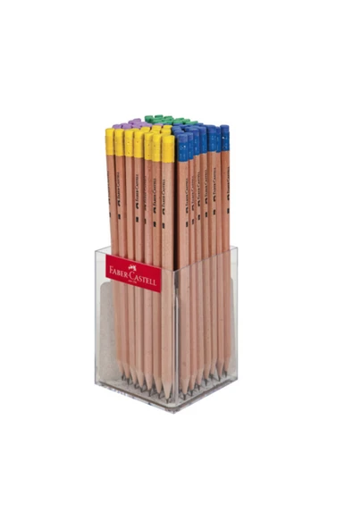 Faber-castell Kurşun Kalem Silgili Naturel 72 Li 5244117900000 (72 Adet 1 Paket) ürün görseli 1