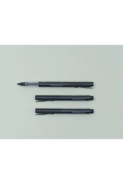 L Needle Point Roller 0.5mm Iğne Uçlu Kalem Siyah ( 3 Adet ) ürün görseli 1