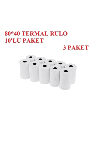 80*40 Termal Rulo 30 Adet ürün görseli 1