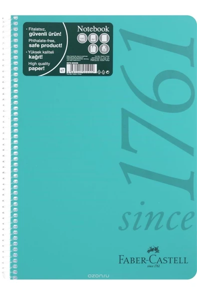 Spiralli Pp Kapak 100 Yaprak Çizgli Defter ürün görseli 1