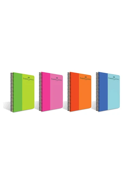 A4 Spiralli Defter Bicolor Plastik Kapak Çizgisiz 200 Yaprak Asorti 5075000144 ürün görseli 1