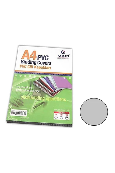 Cılt Kapagı Pvc A4 160 Mıc Seffaf 100 Lu ürün görseli 1