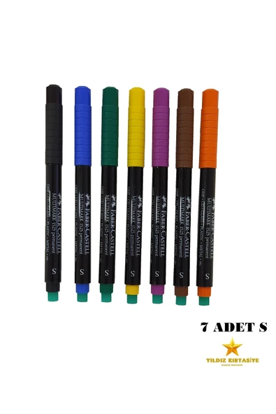Mültimark Permanent Asetat Kalemi 1523 S (0.4 Mm) - 7 Renk ürün görseli 1