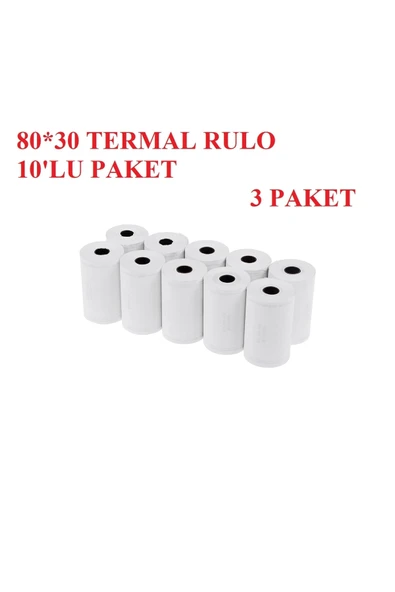 80*30 Termal Rulo 30 Adet ürün görseli 1