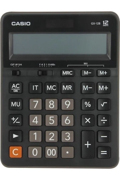 Casıo Gx-12b-bk 12 Hane Masaüstü Hesap Makinesi ürün görseli 1