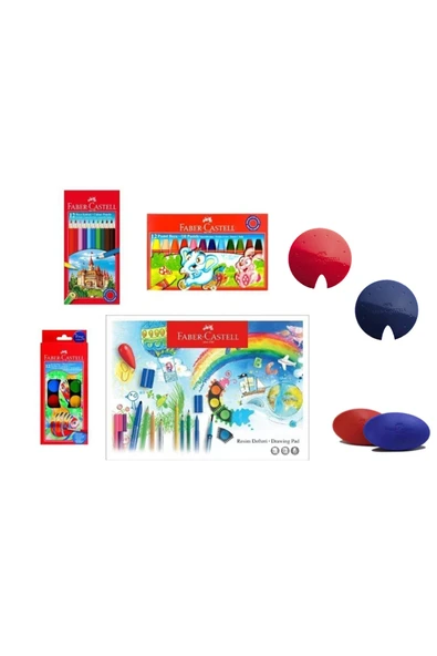 Faber-castell Okul Ögrenci Kirtasiye Boya Seti Karmaofis-02 ürün görseli 1