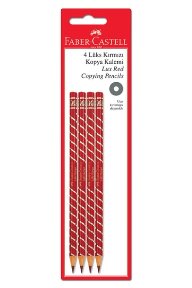 4'lüks Kırmızı Kopya Kalemi ürün görseli 1