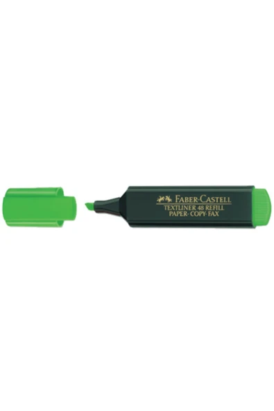 Faber-castell Fosforlu Kalem Yeşil 100 Adet ürün görseli 1