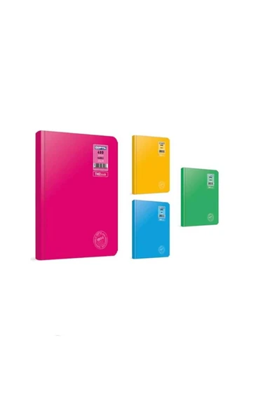 Thebook Neon Sert Kapak Defter Ciltli 20x28 200 Yaprak Çizgili ürün görseli 1