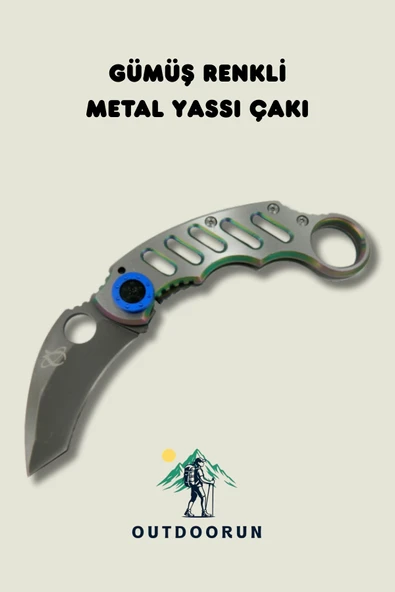 Gümüş Renkli Metal Yassı Çakı - 17 cm ürün görseli 1