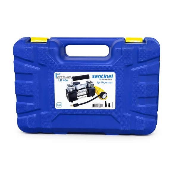 Sentinel Çift Pistonlu Hava Kompresörü 150 PSI | Taşıma Çantalı Tamir Kitli Set ürün görseli 1