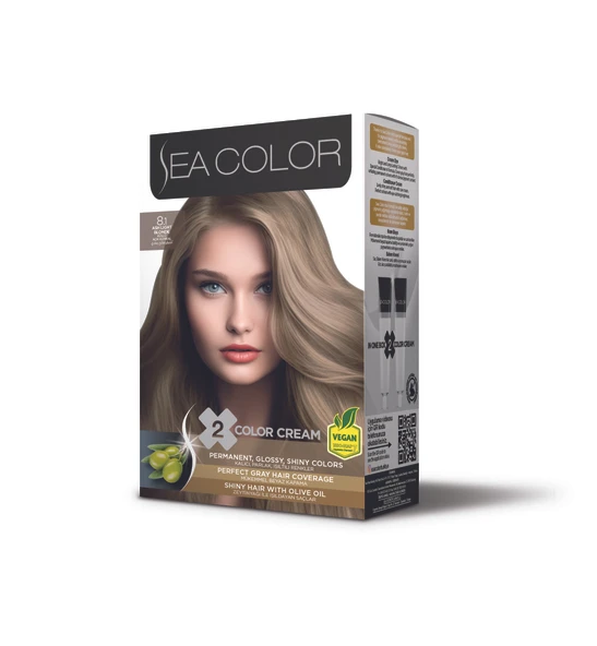 Sea Color Set Saç Saç Boyası 8.1 Küllü Açık Kumral ürün görseli 1