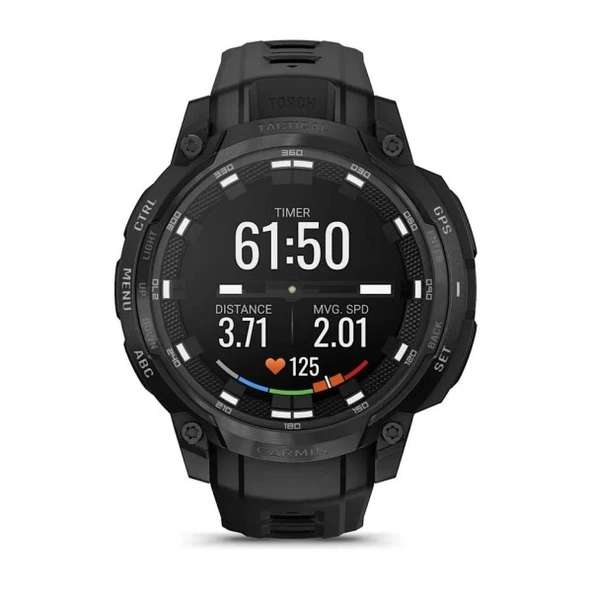 Garmin Instinct Crossober AMOLED Tactical,Black/Bl - Resim 3