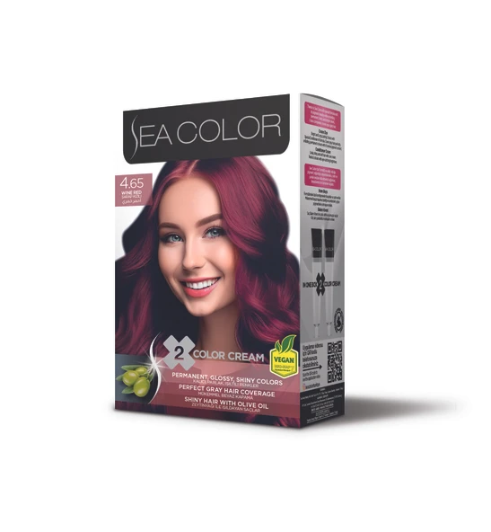 Sea Color Set Saç Boyası 4.65 Şarap Kızılı ürün görseli 1