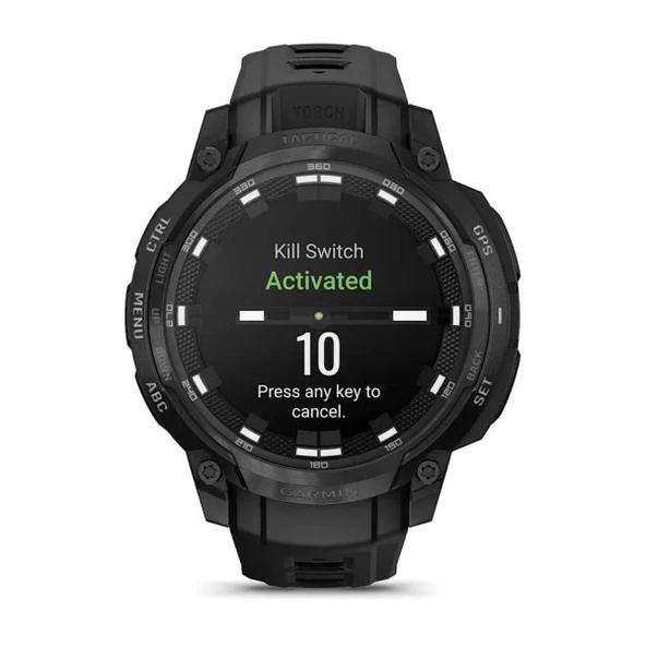 Garmin Instinct Crossober AMOLED Tactical,Black/Bl - Resim 5