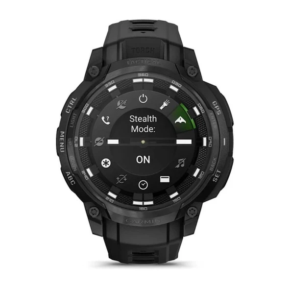 Garmin Instinct Crossober AMOLED Tactical,Black/Bl - Resim 6