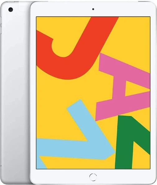 Apple iPad 7.Nesil 128 GB Wifi + Cellular 10.2" (12 Ay Garantili) Silver Tablet - Yenilenmiş ürün görseli 1