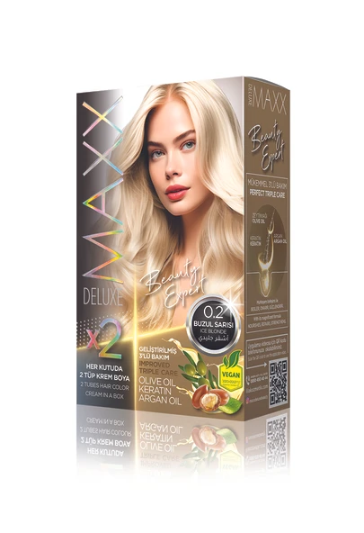 Maxx Deluxe Beauty Expert Set Saç Boyası 0.2 Buzul Sarısı ürün görseli 1