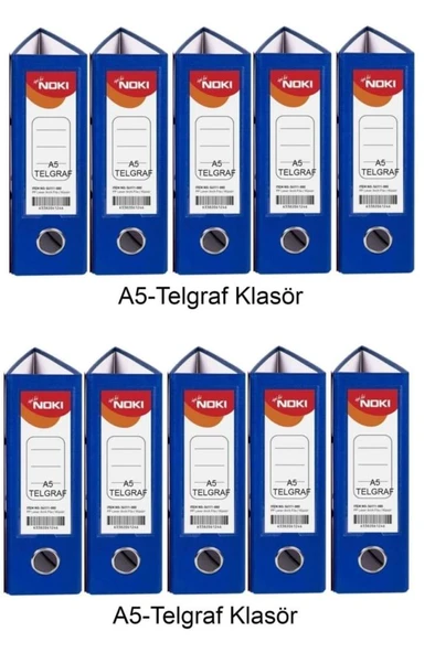 Noki Klasör Telgraf Geniş Mavi 10 Adet ürün görseli 1