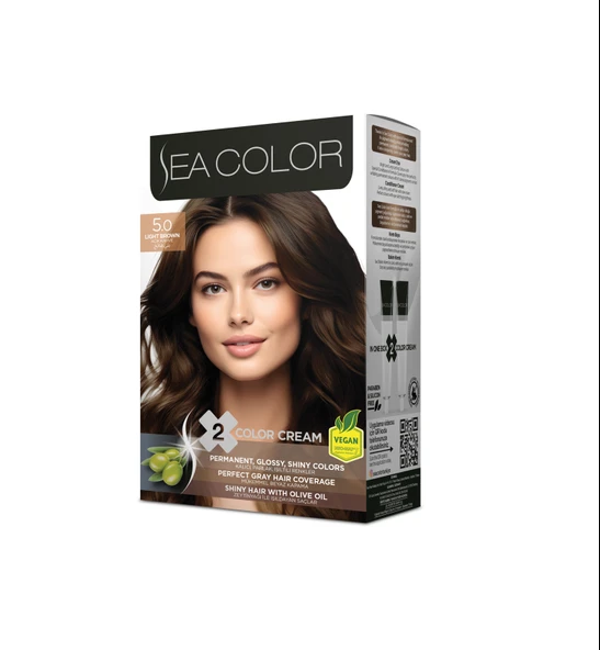 Sea Color Set Saç Boyası 5.0 Açık Kahve ürün görseli 1