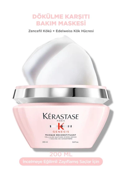 Kerastase Genesis Masque Reconstituant Saç Dökülme Karşıtı Güçlendirici Maske 200 ml ürün görseli 1