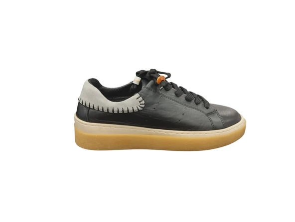 Taşçı Ayakkabı Kadın Ortopedik Hakiki Deri Bağcıklı Günlük Sneaker Ayakkabı Palmiye 1423Z ürün görseli 1