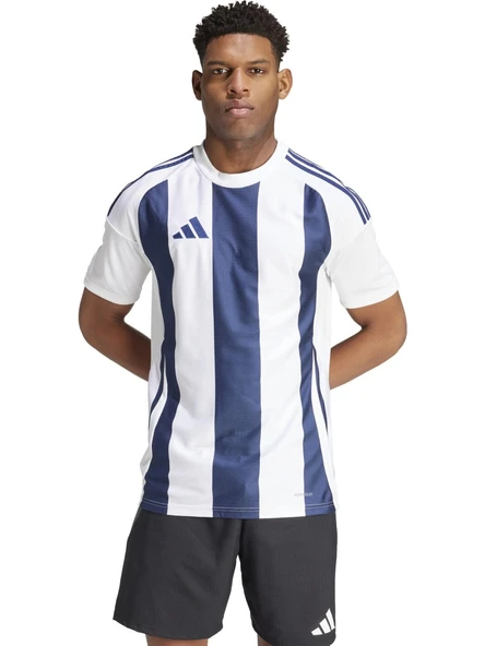 Adidas Striped 24 Jsy Erkek Futbol Forması Mavi Beyaz IW4554 ürün görseli 1