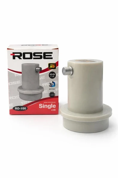 Rose RO-100 Unıversal Single LNB 0,1dB  Full HD 4K Uyumlu Tek Çıkışlı Uydu LNB ürün görseli 1