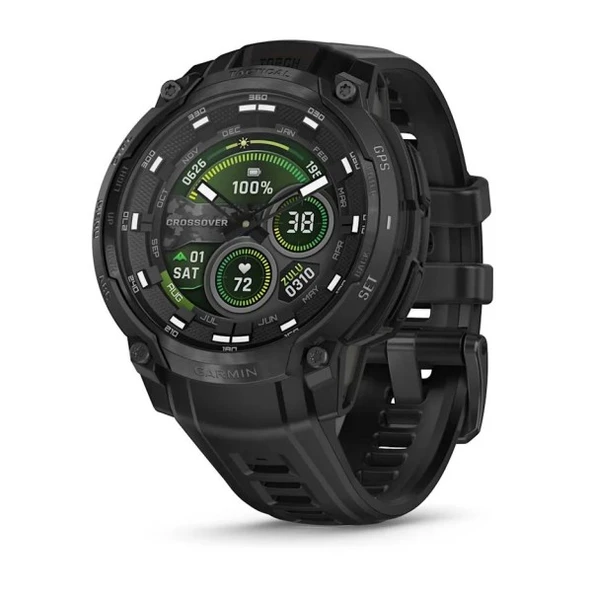 Garmin Instinct Crossober AMOLED Tactical,Black/Bl - Resim 11