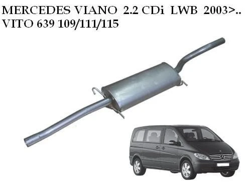 Egsan Mercedes Vito W639 Orta Egzoz 2.2 Cdi ürün görseli 1