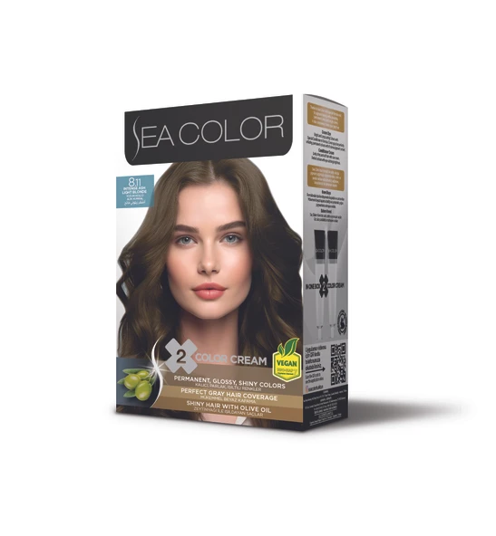 Sea Color Set Saç Boyası 8.11 Yoğun Küllü Açık Kumral ürün görseli 1