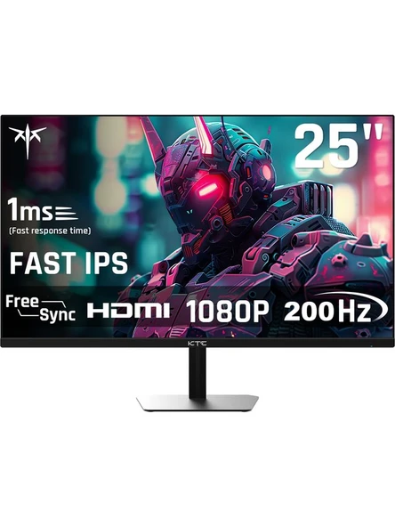 KTC H25T7 24.5" 200Hz 3ms 1920×1080 FHD Fast IPS Flat Oyuncu Monitör ürün görseli 1