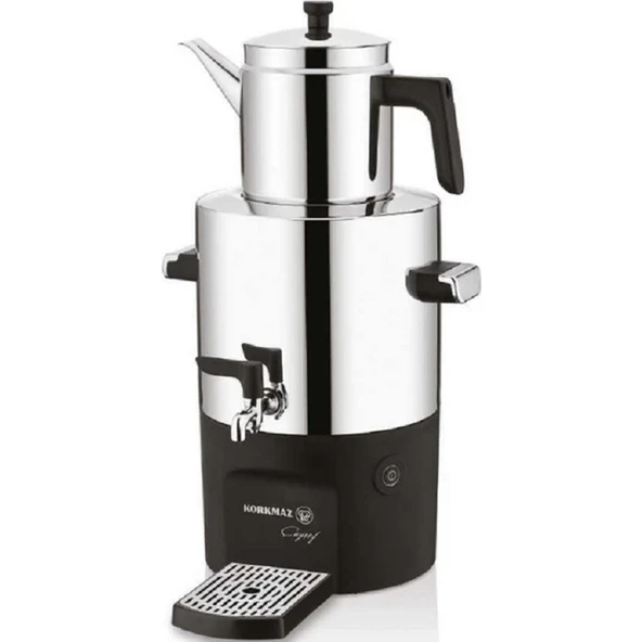 Korkmaz Çayşef Inox-Parlak Semaver A841-01 ürün görseli 1