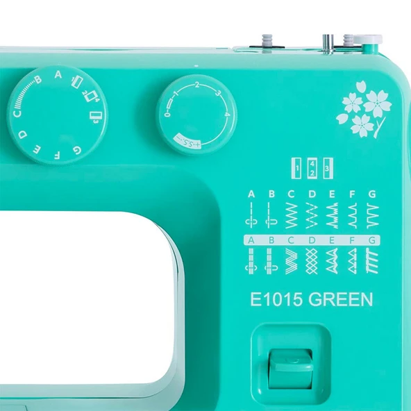Janome E1015 Dikiş Makinesi (Yeşil) - Resim 3
