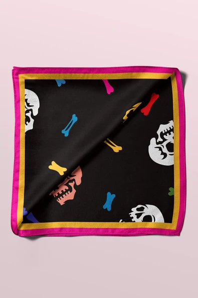 Modabutik Kurukafa Desenli Bandana - Resim 6