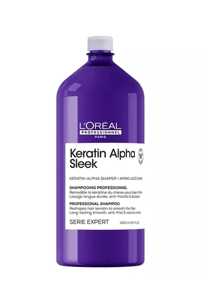 Loreal Professionnel Keratin Alpha Sleek Şampuan 1500 ml ürün görseli 1