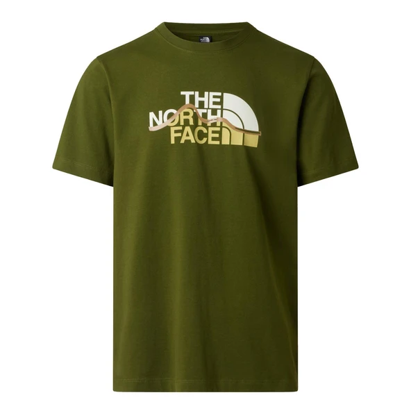 The North Face M MOUNTAIN LINE REGULAR SHORT SLEEVE TEE Erkek Tişört NF0A8GUXBRI1 ürün görseli 1