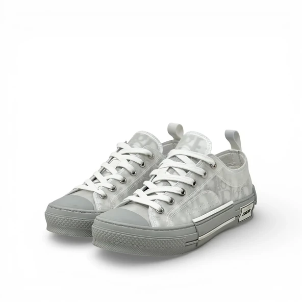 Giay Dior B23 Low White Navy Blue Dior - Resim 5