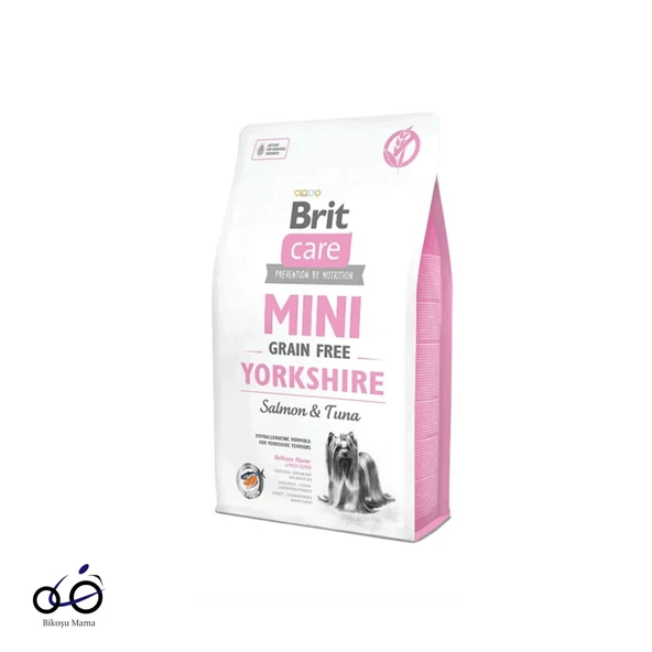 Brit Care Mini Yorkshire Somonlu ve Ton Balıklı Tahılsız Köpek Maması 2kg ürün görseli 1