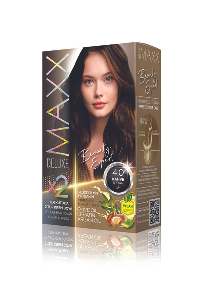 MAXX DELUXE Beauty Expert Set Saç Boyası 4.0 Kahve ürün görseli 1