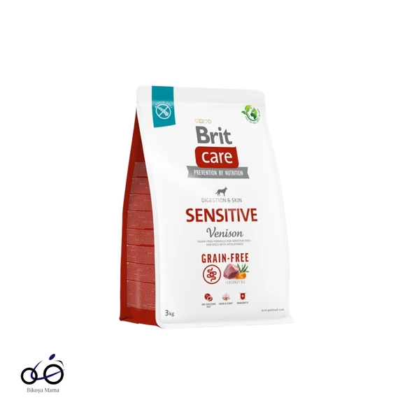 Brit Care Sindirim Sistemi, Gıda İntoleransı Ve Deri Hassasiyetine Sahip Köpekler İçin, Tahılsız, Geyik Etli Köpek Maması 3kg ürün görseli 1